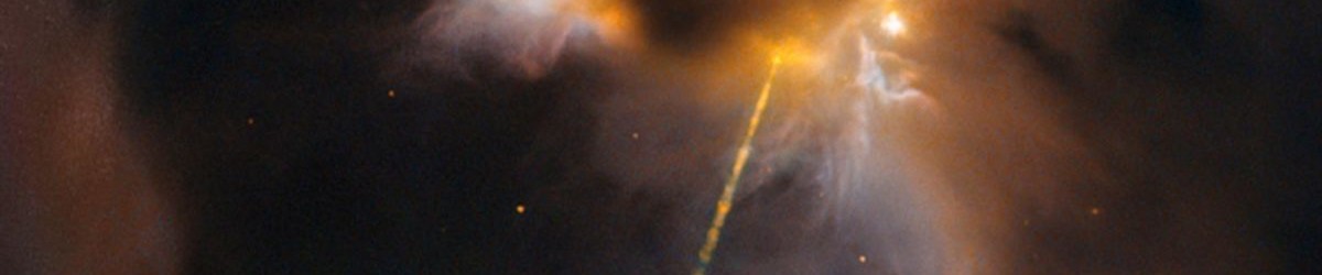 Hubble Sees the Force Awakening in a Newborn Star